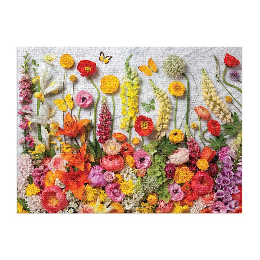 Vidám Virágok Galison 1000 darabos kirakó puzzle (GA-M092721B 9780735373440) - puzzlegarden