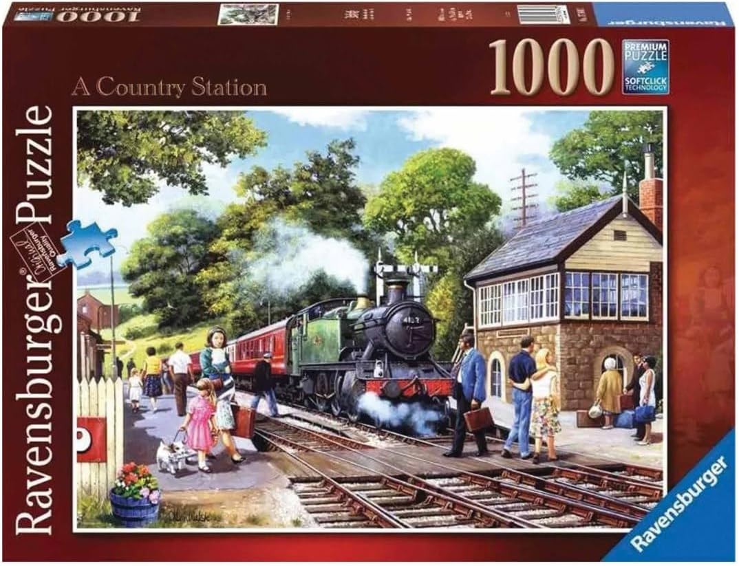 Vidéki Állomás Ravensburger 1000 darabos kirakó puzzle (RA - 12001179 4005555011798) - puzzlegarden