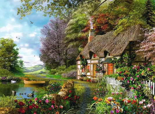 Vidéki kisház Ravensburger 1500 darabos kirakó puzzle (RA - 12000700) - puzzlegarden