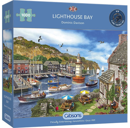 Világítótorony - öböl Gibsons 1000 darabos kirakó puzzle (G - G6285) - puzzlegarden