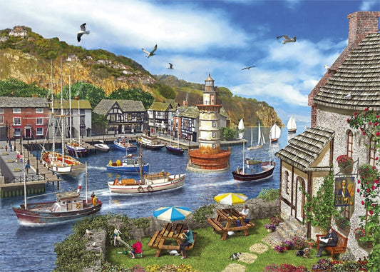 Világítótorony - öböl Gibsons 1000 darabos kirakó puzzle (G - G6285) - puzzlegarden