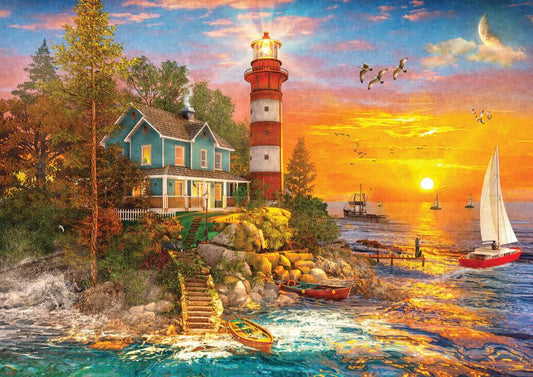 Világítótorony - sziget Gibsons 500 darabos kirakó puzzle (G - G3147) - puzzlegarden