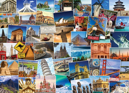 Világjáró - A Világ Eurographics 1000 darabos kirakó puzzle (EUR - 6000 - 0751) - puzzlegarden