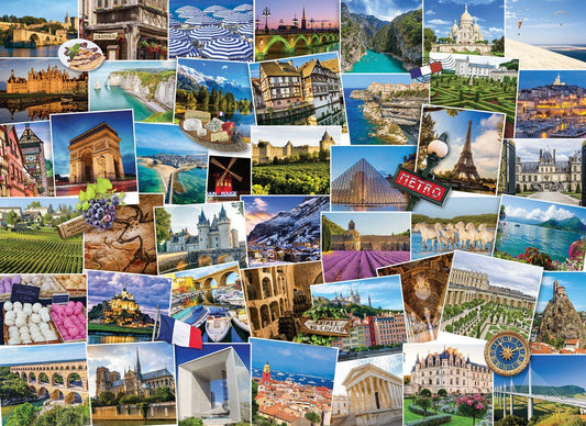 Világjáró - Franciaország Eurographics 1000 darabos kirakó puzzle (EUR - 6000 - 5466) - puzzlegarden