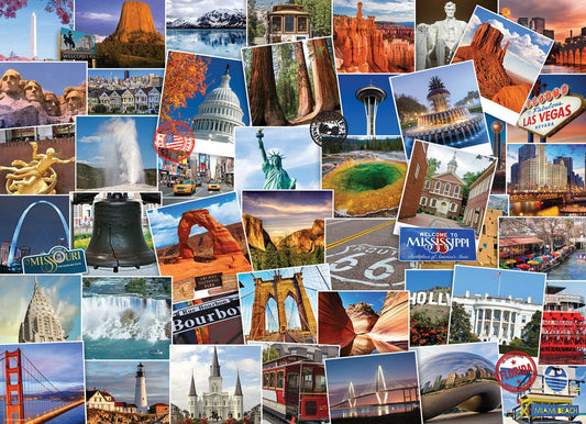 Világjáró - USA Eurographics 1000 darabos kirakó puzzle (EUR - 6000 - 0750) - puzzlegarden