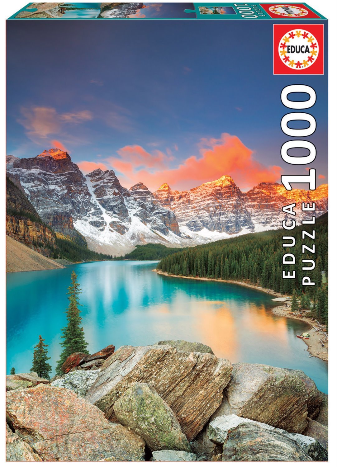 Világörökség - Moraine Tó, Kanada Educa 1000 darabos kirakó puzzle (ED-17739 ) - puzzlegarden