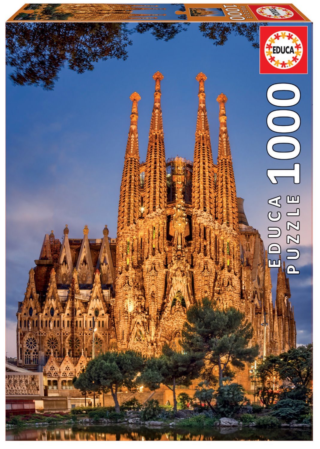 Világörökség - Sagrada Familia, Barcelona Educa 1000 darabos kirakó puzzle (ED-17097 8412668170971) - puzzlegarden