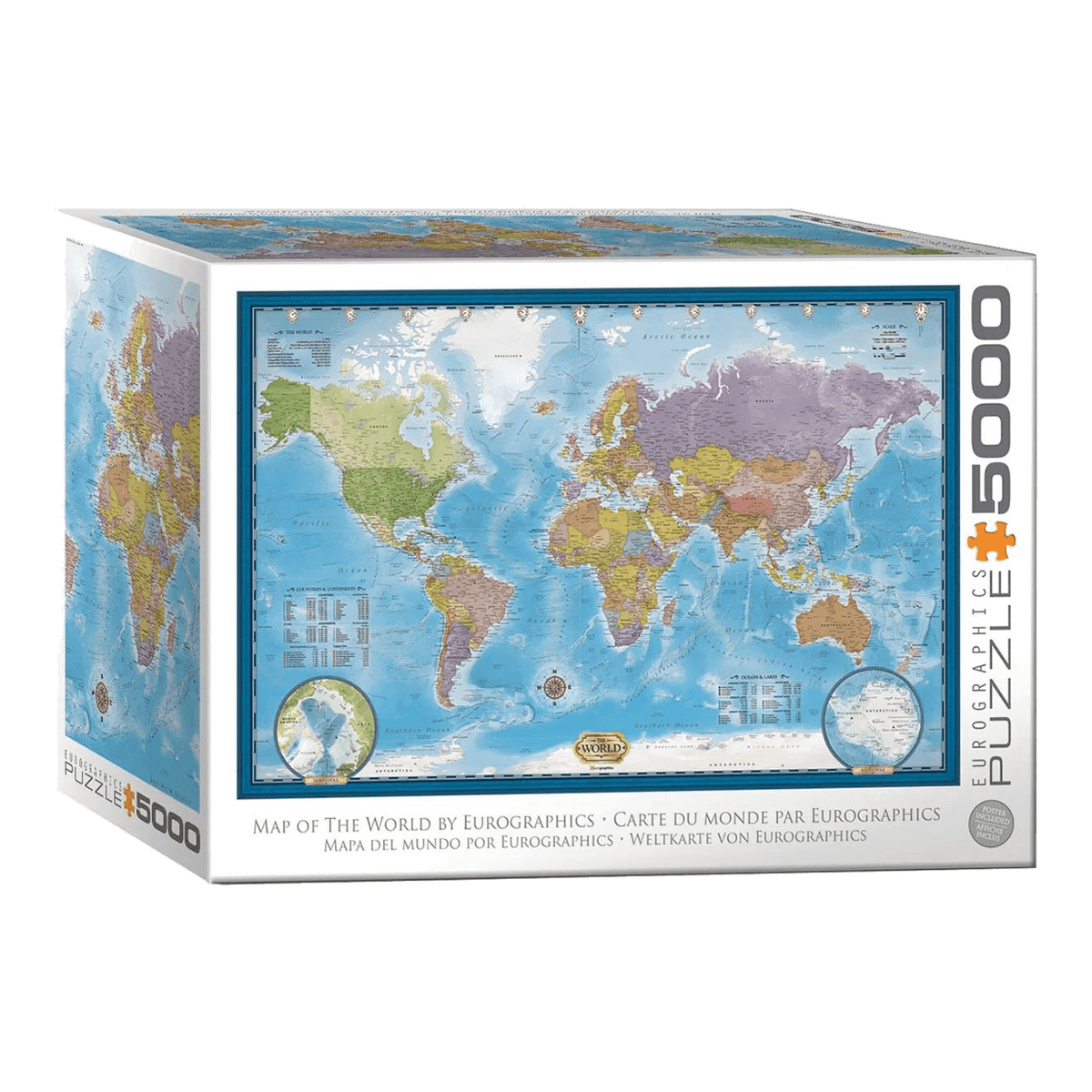 Világtérkép Eurographics 5000 darabos kirakó puzzle (EUR-8520-5890) - puzzlegarden