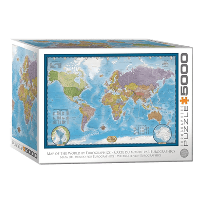 Világtérkép Eurographics 5000 darabos kirakó puzzle (EUR-8520-5890) - puzzlegarden