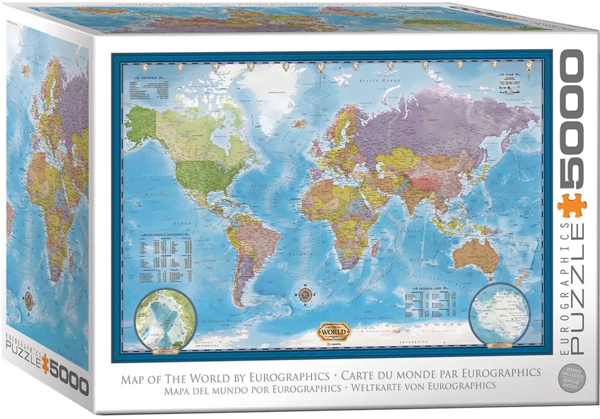 Világtérkép Eurographics 5000 darabos kirakó puzzle (EUR-8520-5890) - puzzlegarden