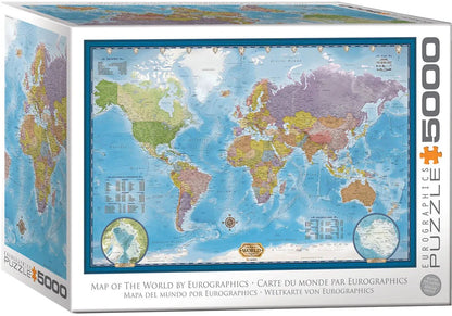 Világtérkép Eurographics 5000 darabos kirakó puzzle (EUR-8520-5890) - puzzlegarden