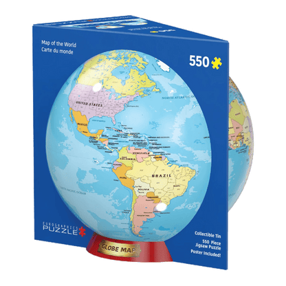 Világtérkép – fémdobozban Eurographics 550 darabos kirakó puzzle (EUR-8551-5863) - puzzlegarden