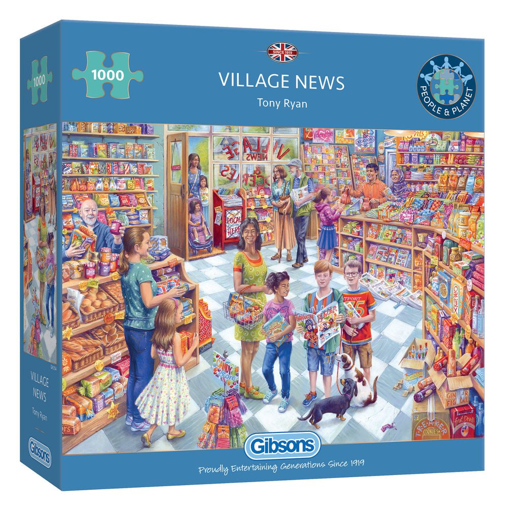 Village News Gibsons 1000 darabos kirakó puzzle (G - G6354 5012269063547) - puzzlegarden