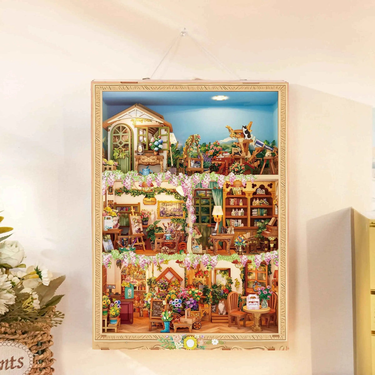 Virágba Borult Otthon – Keretes Miniatűr Tonecheer 454 darabos kirakó puzzle (TC-TQ455) - puzzlegarden