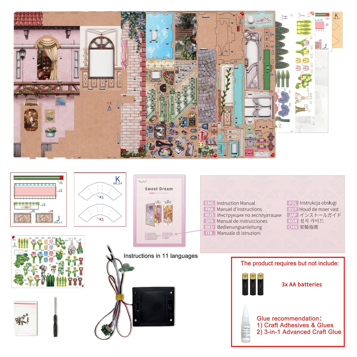 Virágbolt Könyvkuckó Tonecheer 288 darabos kirakó puzzle (TC-TQ141) - puzzlegarden