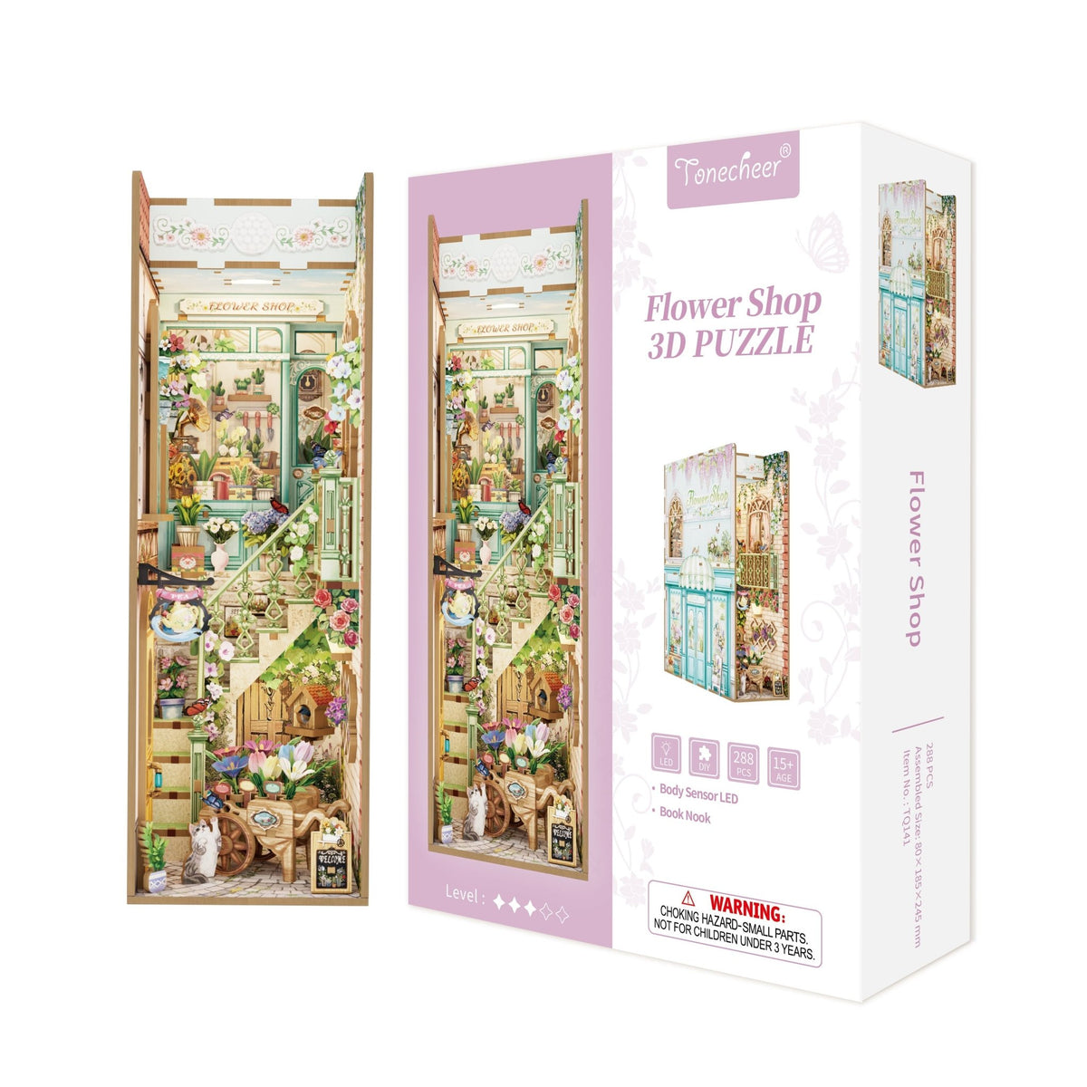 Virágbolt Könyvkuckó Tonecheer 288 darabos kirakó puzzle (TC-TQ141) - puzzlegarden