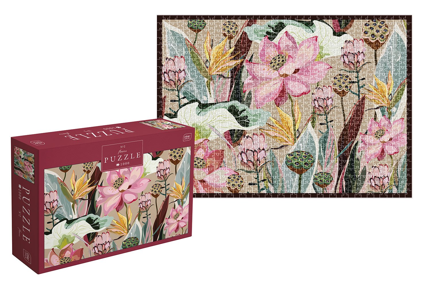 Virágok 2 Interdruk 1000 darabos kirakó puzzle (ID-PUZ1000FLO2) - puzzlegarden