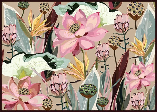 Virágok 2 Interdruk 1000 darabos kirakó puzzle (ID-PUZ1000FLO2) - puzzlegarden