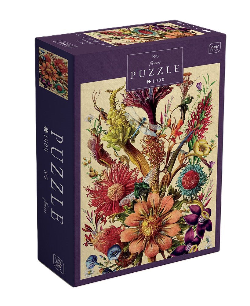Virágok 5 Interdruk 1000 darabos kirakó puzzle (ID-PUZ1000FLO5) - puzzlegarden
