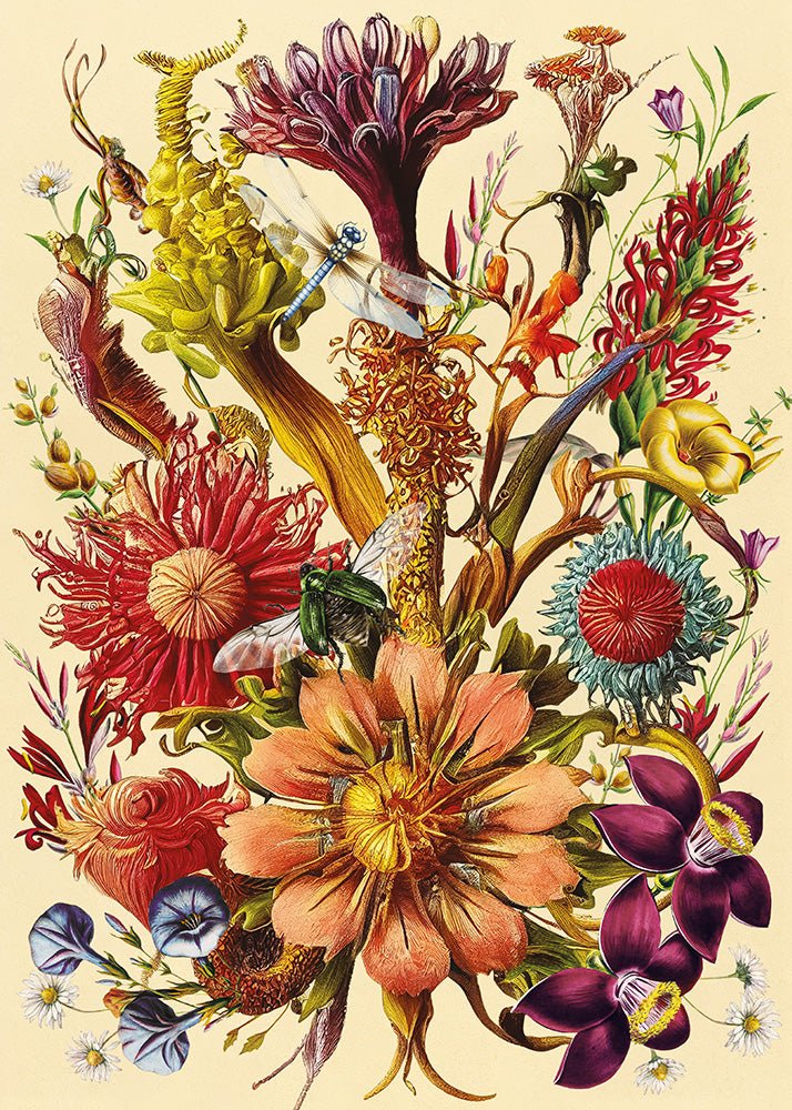 Virágok 5 Interdruk 1000 darabos kirakó puzzle (ID-PUZ1000FLO5) - puzzlegarden
