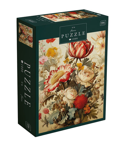 Virágok 6 Interdruk 1000 darabos kirakó puzzle (ID-PUZ1000FLO6) - puzzlegarden