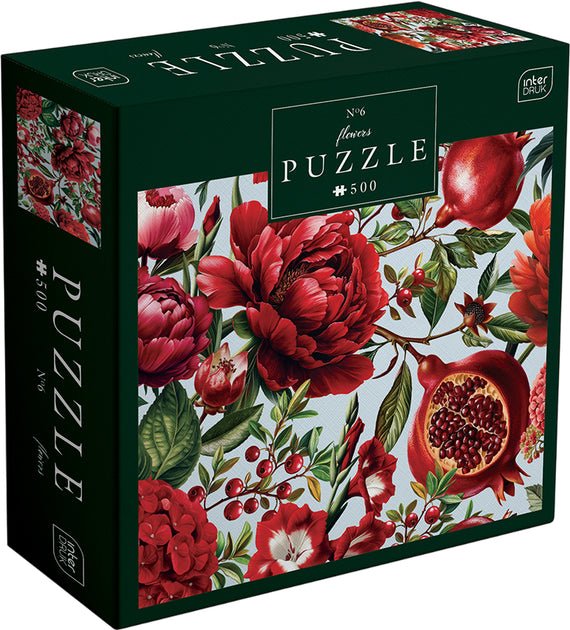 Virágok 6 Interdruk 500 darabos kirakó puzzle (ID-PUZ500F6) - puzzlegarden