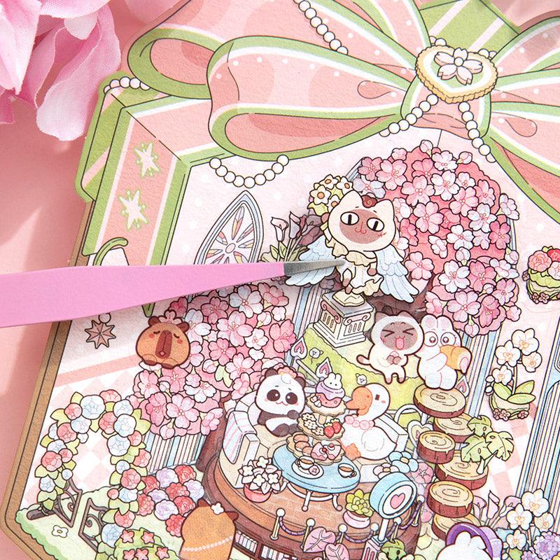 Virágos ajándékdoboz - matricajelenet Simno 1 darabos kirakó puzzle (SN-6941776320784) - puzzlegarden