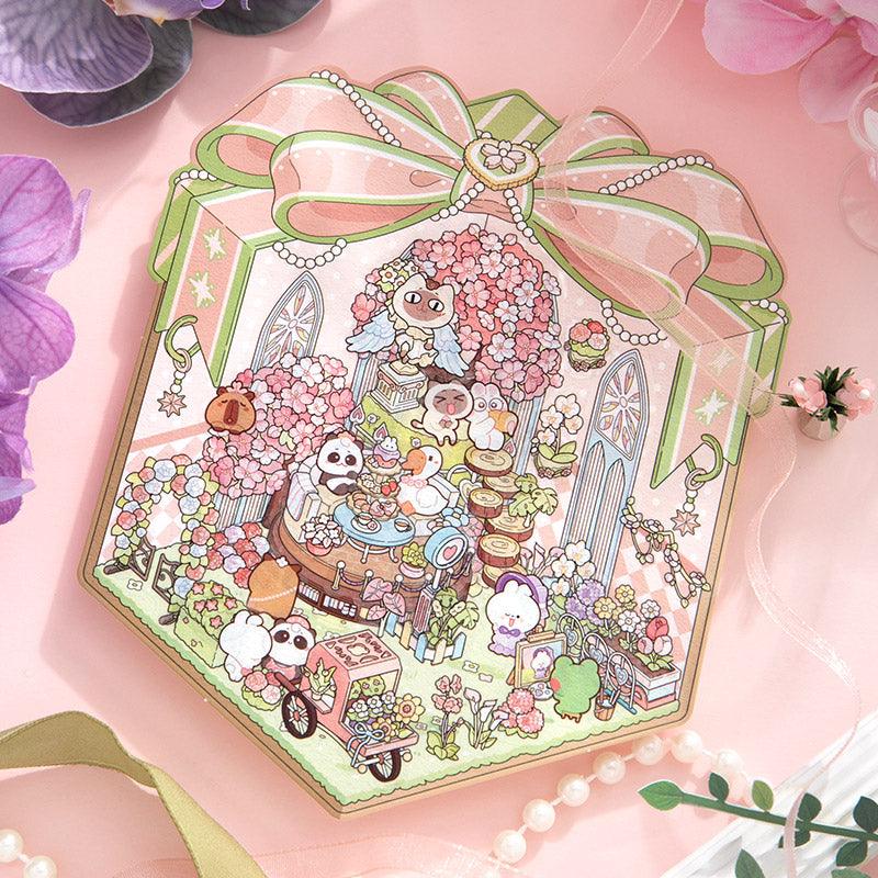 Virágos ajándékdoboz - matricajelenet Simno 1 darabos kirakó puzzle (SN-6941776320784) - puzzlegarden