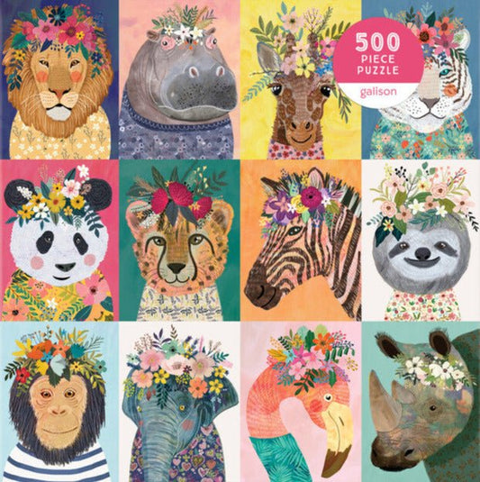 Virágos állatvilág Galison 500 darabos kirakó puzzle (GA - M101521A) - puzzlegarden