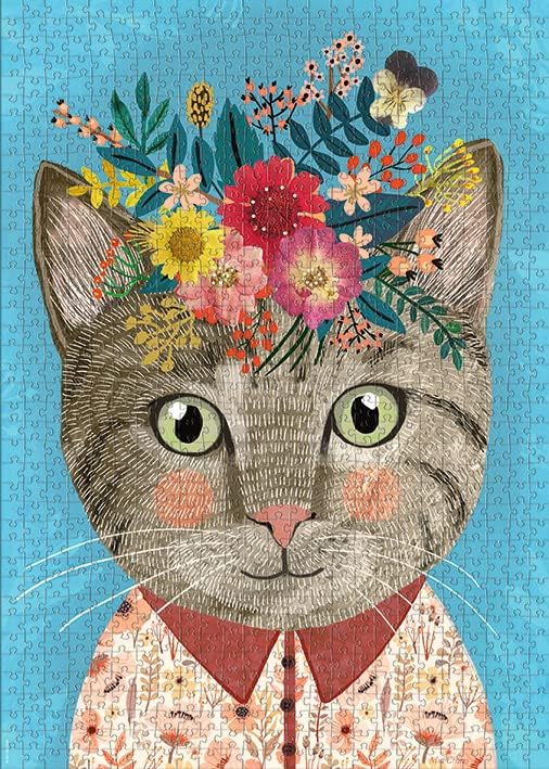 Virágos Cica HEYE 1000 darabos kirakó puzzle (HE - 30000) - puzzlegarden