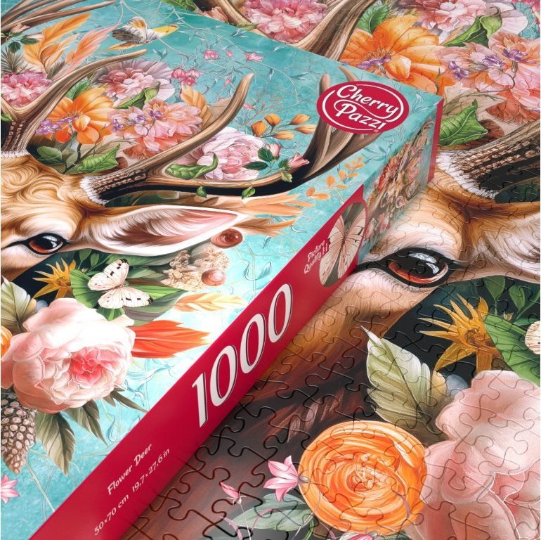 Virágos Szarvas CherryPazzi 1000 darabos kirakó puzzle (CP-30752 5903728730752) - puzzlegarden