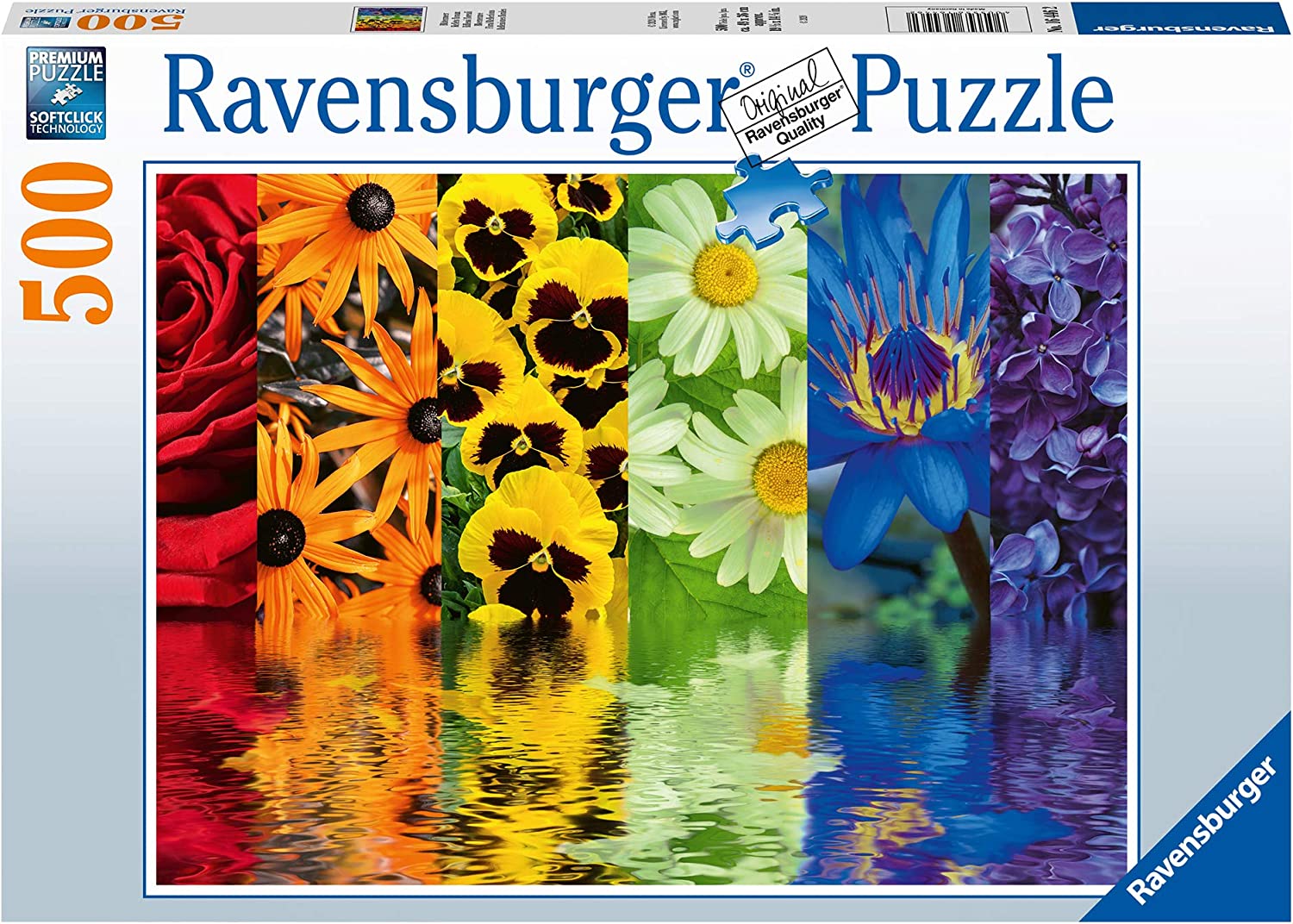 Virágos Tükröződések Ravensburger 500 darabos kirakó puzzle (RA-16446 4005556164462) - puzzlegarden