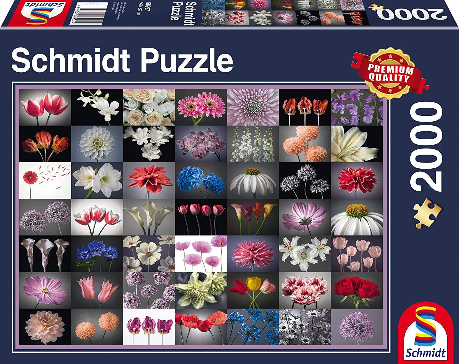 Virágos üdvözlet Schmidt 2000 darabos kirakó puzzle (SCH-58297 4001504582975) - puzzlegarden