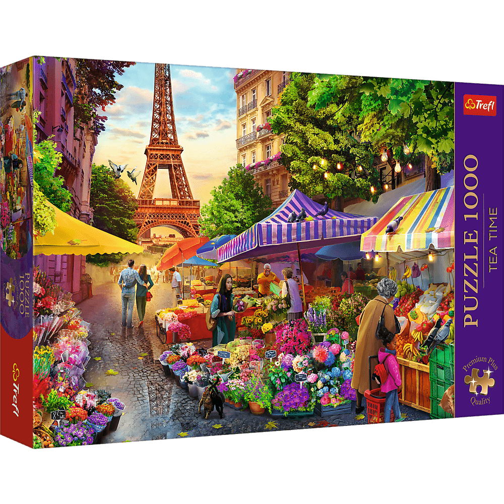 Virágpiac, Párizs Trefl 1000 darabos kirakó puzzle (TR - 10799 5900511107999) - puzzlegarden