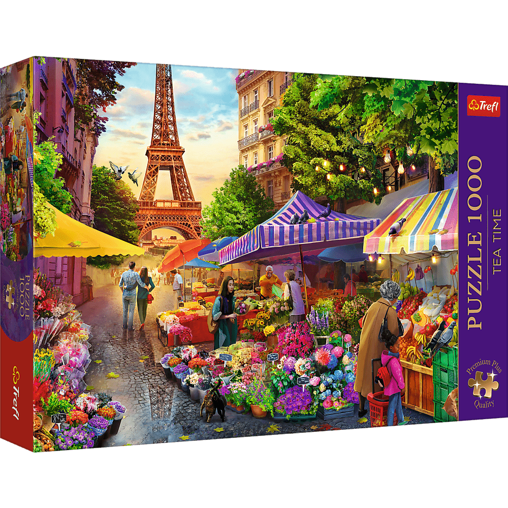 Virágpiac, Párizs Trefl 1000 darabos kirakó puzzle (TR-10799) - puzzlegarden
