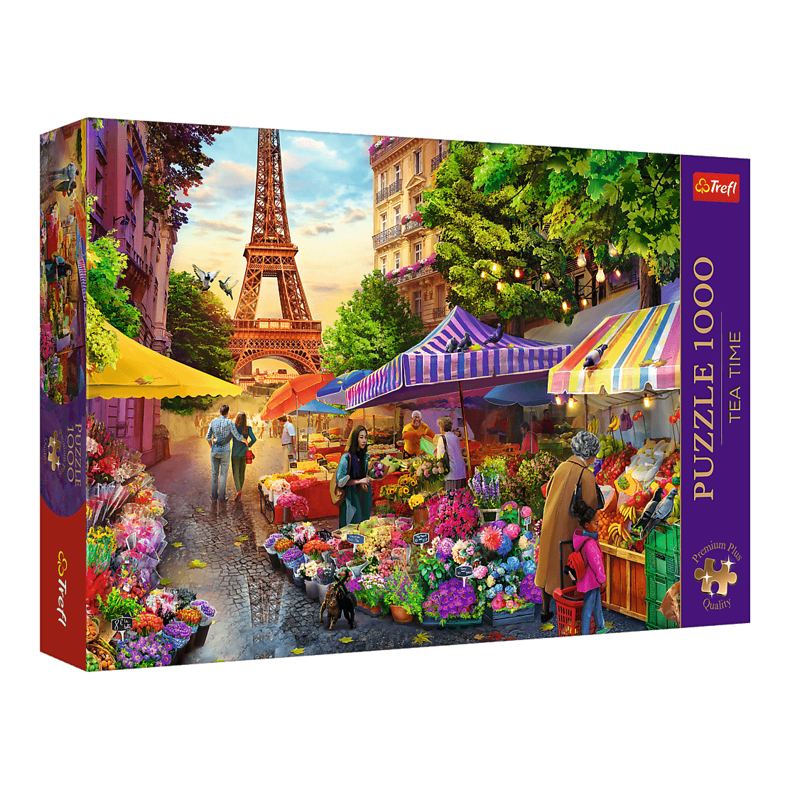 Virágpiac, Párizs Trefl 1000 darabos kirakó puzzle (TR-10799) - puzzlegarden