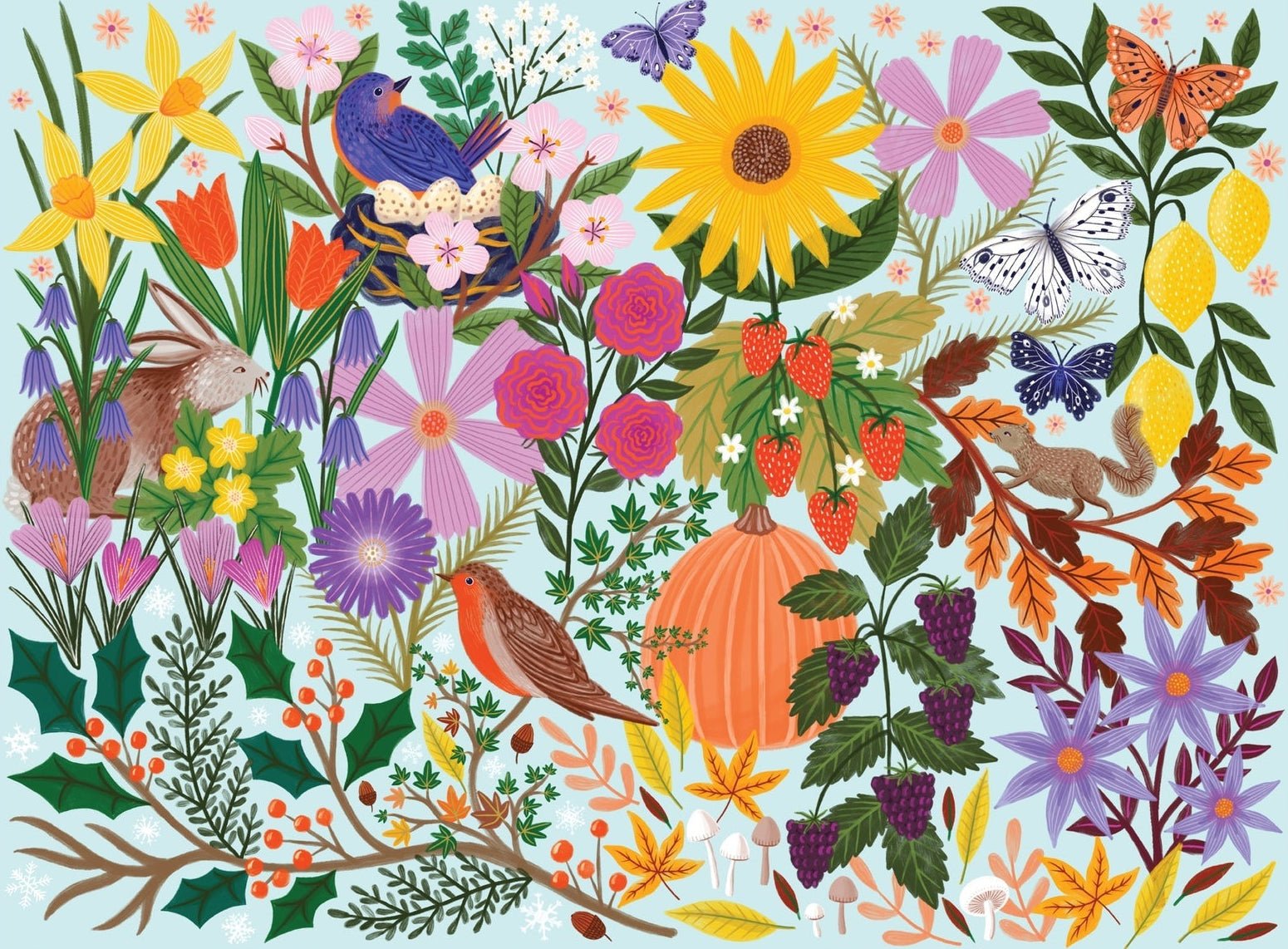 Virágzó évszakok Galison 1000 darabos kirakó puzzle (GA-9780735384385) - puzzlegarden