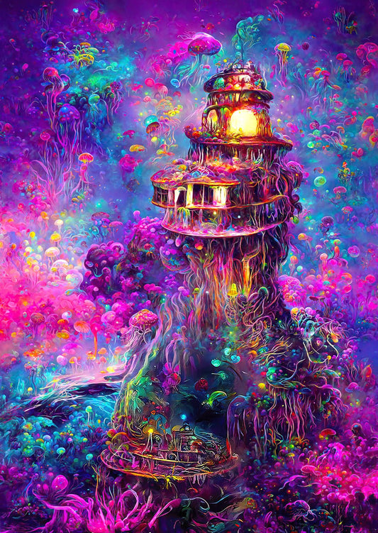 Víz alatti világítótorony Enjoy 1000 darabos kirakó puzzle (EN-2216 5949194022168) - puzzlegarden