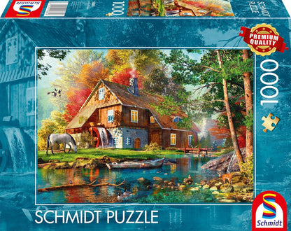 Vízimalom ősszel Schmidt Spiele 1000 darabos kirakó puzzle (SCH - 58881) - puzzlegarden