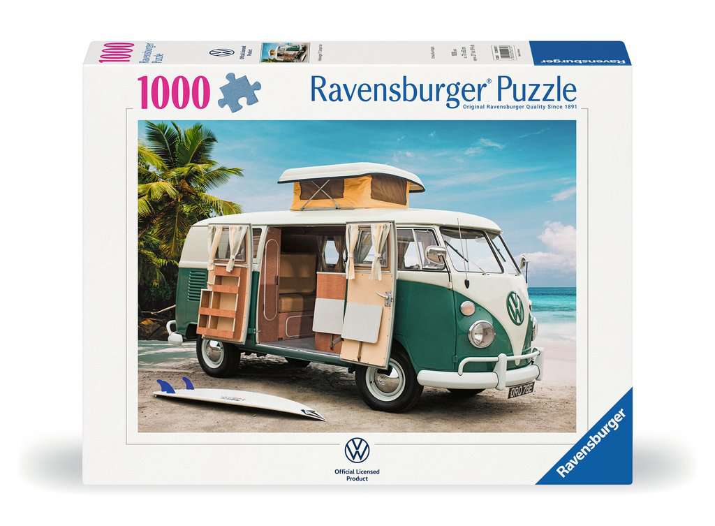 Volkswagen T1 Camper Van Ravensburger 1000 darabos kirakó puzzle (RA - 12000579) - puzzlegarden