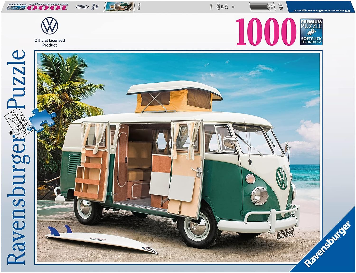 Volkswagen T1 Camper Van Ravensburger 1000 darabos kirakó puzzle (RA-17087 4005556170876) - puzzlegarden