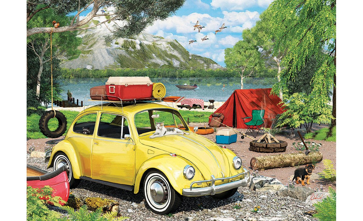 VW Bogár – kemping – fémdobozban Eurographics 550 darabos kirakó puzzle (EUR-8551-5691) - puzzlegarden