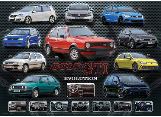 VW Golf GTI – evolúció Eurographics 1000 darabos kirakó puzzle (EUR-6000-6115) - puzzlegarden