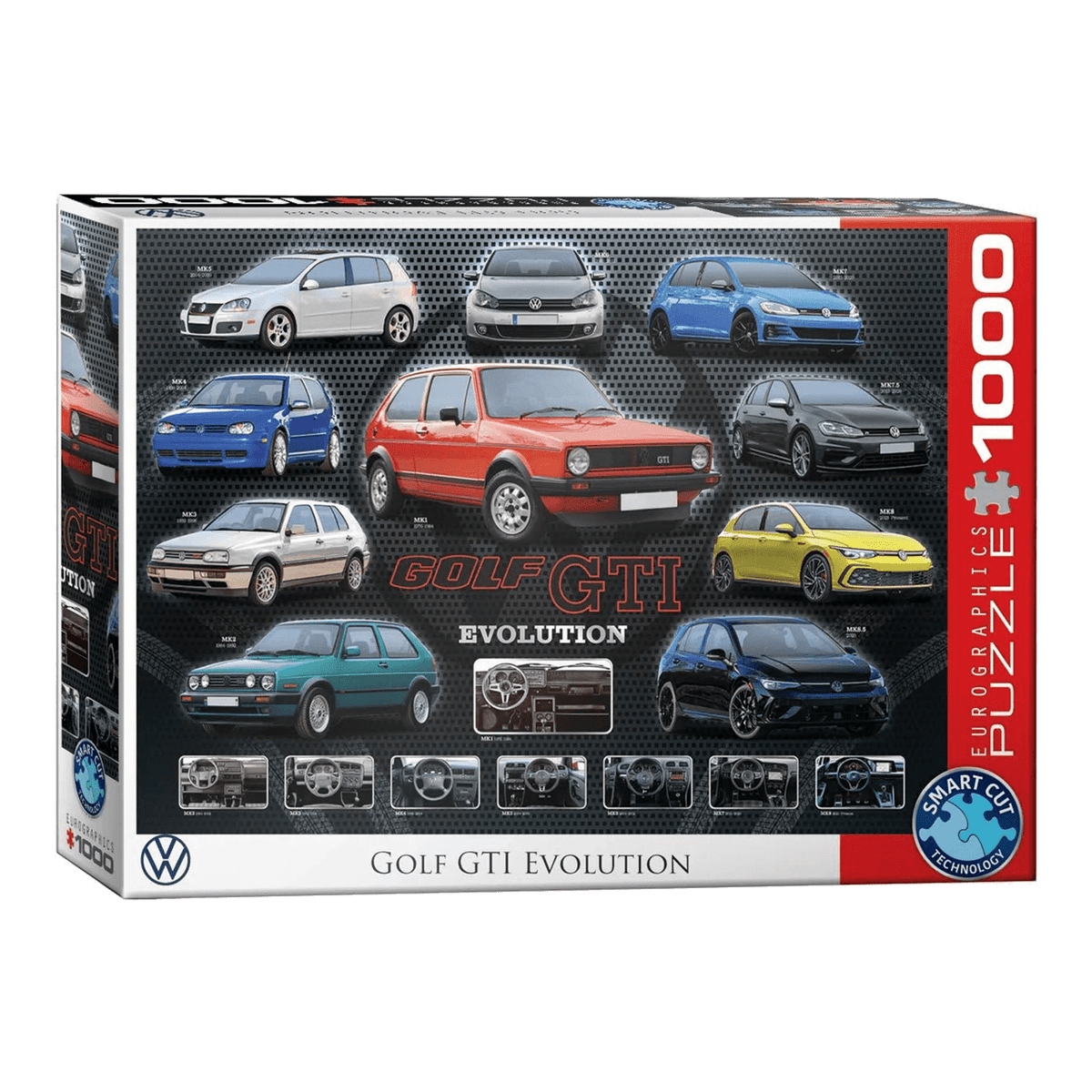 VW Golf GTI – evolúció Eurographics 1000 darabos kirakó puzzle (EUR-6000-6115) - puzzlegarden