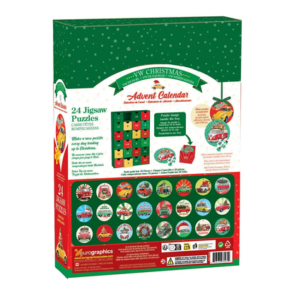 VW karácsony – puzzle adventi naptár Eurographics 24x50 darabos kirakó puzzle (EUR-8924-6062) - puzzlegarden