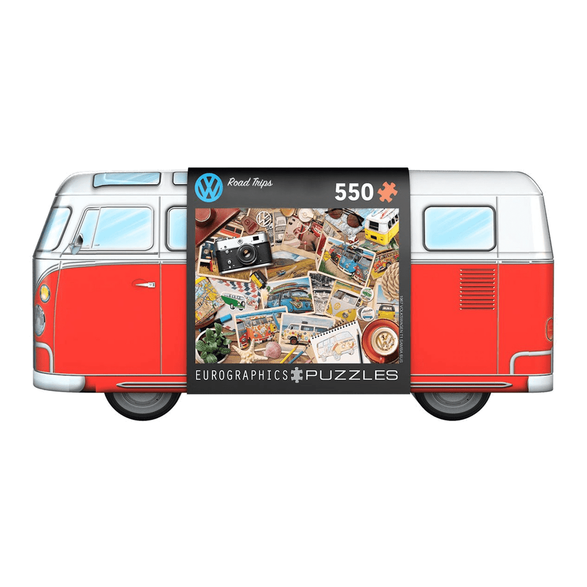 VW – Útikalandozások – fémdobozban Eurographics 550 darabos kirakó puzzle (EUR-8551-5576) - puzzlegarden