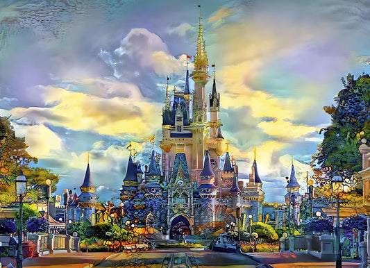 Walt Disney World Kastély, Florida Bluebird 1000 darabos kirakó puzzle (BB - F - 90290) - puzzlegarden