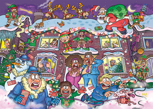 Wasgij Christmas 22 – Nem is olyan csendes éj! - 2x1000 Jumbo 2x1000 darabos kirakó puzzle (JU-1110100904) - puzzlegarden