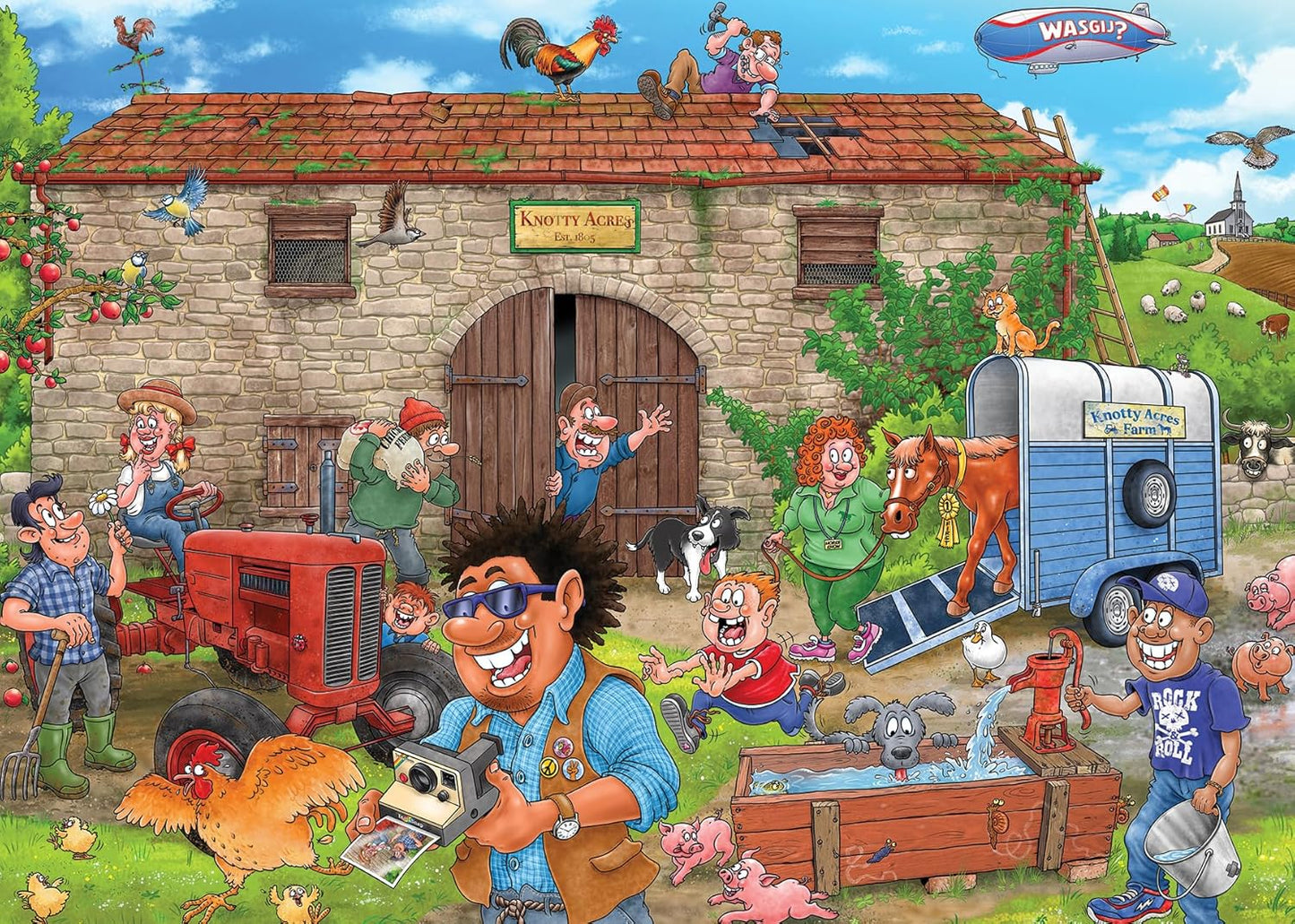 Wasgij Destiny 30 – Boldogságszüret! Jumbo 1000 darabos kirakó puzzle (JU-1110100514) - puzzlegarden