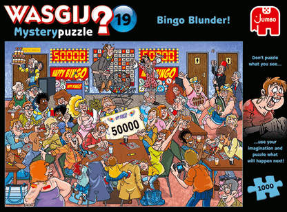 Wasgij? - Mystery 19 - Bingo csalás Jumbo 1000 darabos kirakó puzzle (JU-19182 8710126191828) - puzzlegarden